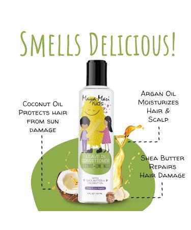 Kids Curly Hair Gift Set | 2-in-1 Shampoo & Conditioner Curl Cream Tear-Free Detangler | Sulfate-Free for Healthy Curls - Buy Online on GoSupps.com