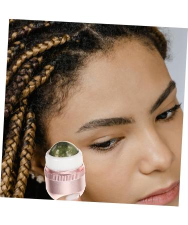 Angoily Jade Roller Face Roller for Portable Facial Roller Face Eye Puffiness Roller Face Puffiness Roller Facial Skin Care Tool Pink Eyes Nursing Supplies Metal - Buy Online on GoSupps.com