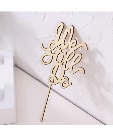 We Still Do Cake Topper - Wedding Cake Topper Decoration Wood Cake Toppers We Still Do Sign Smash Cake Topper Wedding Cake For Photo Booth Props Cake Decorating Supplies First Anniversary - Buy Online on GoSupps.com