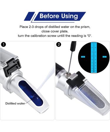 XRCLIF BRIX Refractometer 0-90% | Accurate Handheld Sugar Measurement for Juice Honey & More | ATC Technology - Buy Online on GoSupps.com