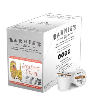 Barnie's Coffee & Tea Southern Pecan Single Serve Coffee K Cups for Keurig Brewers Medium Roast Box Of 24 14 Oz
