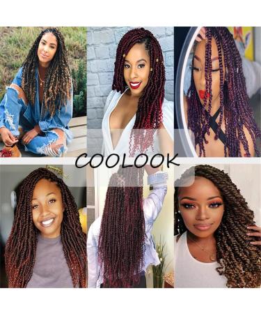 14 Inch Ombre Synthetic Crochet Braided Hair Extensions - Afro Braids T1B Purple (6PCS/Lot) | International Shipping Available - Buy Online on GoSupps.com