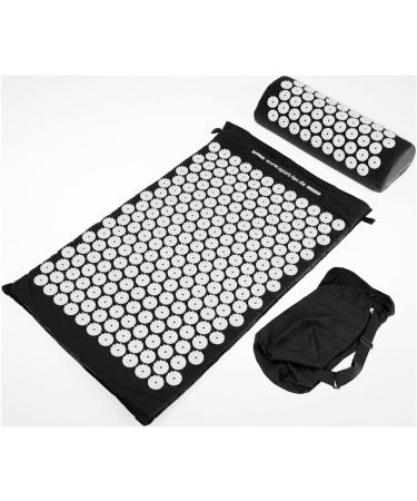 Sport-Tec Acupressure Set Black Acupressure Mat & Pillow for Relaxation & Pain Relief | International Shipping - Buy Online on GoSupps.com