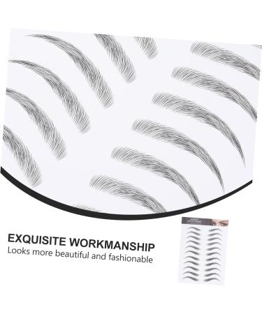 FRCOLOR 36 Sheets Waterproof Eyebrow Stickers Black Makeup Authentic Fake Eyebrows False Eyebrows Cosmetics 1 count (Pack of 1) Blackx3pcs - Buy Online on GoSupps.com