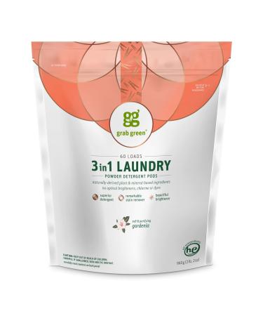 Grab Green 3-in-1 Laundry Detergent Pods Gardenia 60 Loads2lbs 6oz (1080 g)