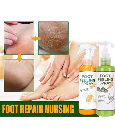 Foot Peeling Spray Orange Oil Exfoliating Foot Moisturizing Hydrating Nourish Peel Off Spray Remove Dead Skin And Calluses On Feet Gentle Foot Care. (Green Tea) - Buy Online on GoSupps.com