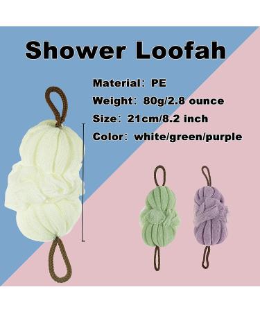 GXBTOPGO 85g Green Upgrade Bath Loofah Sponge - Exfoliating Shower Puff for Men Women - Buy Online on GoSupps.com