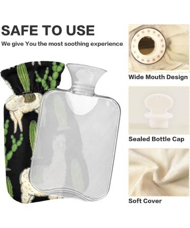 Buy Cute Llama & Cactus Heat Bottle | 1L BPA-Free Warm-Up Bag for Pain Relief & Therapy - Buy Online on GoSupps.com
