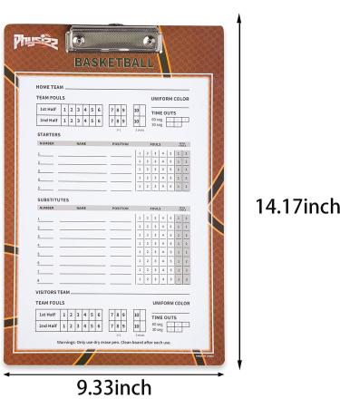 PHYSIZZ Basketball Coaching Board | Double-Sided Dry Erase Clipboard for Coaches - Buy Online on GoSupps.com