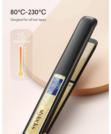 Professional Hair Straighteners for Women | 2 in 1 Curler & Straightener UK | Adjustable Temperature 80 -230 | Dual Voltage - Buy Online on GoSupps.com