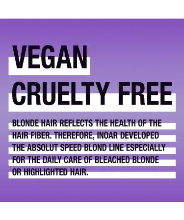 Inoar Absolut Speed Blonde Mask - for Bleached, Brassy, and Grey Hair - Vegan & Cruelty-Free - 16oz/500g - Buy Online on GoSupps.com