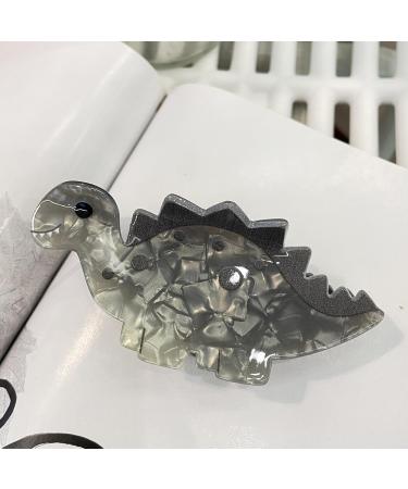 Sirseon Animal Hair Clips | Cartoon Acrylic Hair Jaw Clamps | Fashionable Creative Acrylic Hair Accessories For Toddler Kids Children Daily Use Ankylosaurus - Buy Online on GoSupps.com