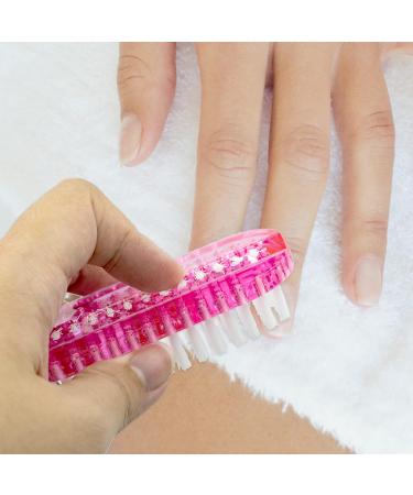 5 Pcs Plastic Handle Double Sided Nail Clean Brush Set - Vertical Scrubbing Brush for Nails, Toes, Hands - Ideal for Garden, Home, Salon - Buy Online on GoSupps.com