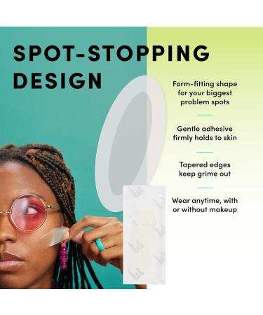 Dots for Spots Mega Dot Anti Pimple Patch - 10 Transparent Hydrocolloid Acne Patches - Fast-Acting Vegan & Cruelty-Free Solution - Buy Online on GoSupps.com