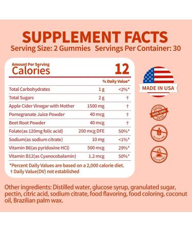 Keto ACV Gummies - 1500mg Low Carb Apple Cider Vinegar Detox & Cleansing | 60 Count | Made in USA - Shop Now - Buy Online on GoSupps.com