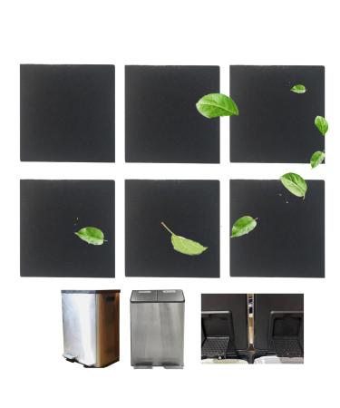 Purifylogix odor-absorbing filter refill packs for Simpli-Magic trash can activated carbon deodorizers compatible with Simpli-Magic garbage cans with built-in odor filter compartment square (6