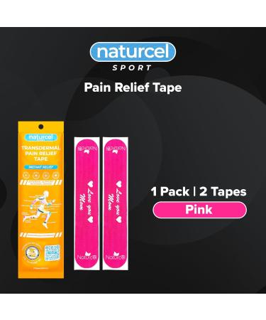 Buy Sport Transdermal Pain Relief Kinesiology Tape - Sore Joints & Muscles Water Resistant (Pink 1 Pack) - Fast International Shipping - Buy Online on GoSupps.com