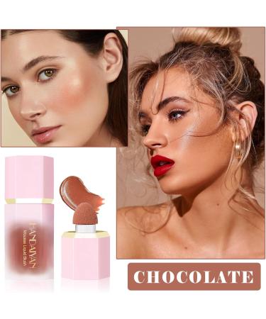 Cream Liquid Blush Soft Cream Blush for Cheeks Matte Creamy Blush Stick Long Lasting Waterproof Face Blushes Natural Blush Makeup-6#Chocolate - Buy Online on GoSupps.com