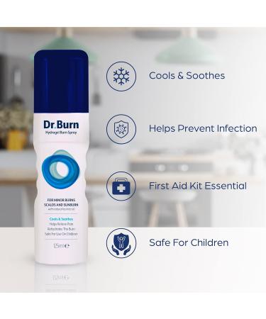 Dr. Burn Hydrogel Relief Spray 125ml - Fast Pain Relief for Burns, Scalds, Sunburn - Soothing Tea Tree Oil Formula - Buy Online on GoSupps.com