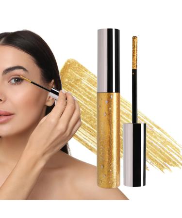 Ihdjasg Waterproof mascara for volume and length | 6 ml with glitter effect non-clump and long-lasting with a full-bodied effect for business trips travel home women