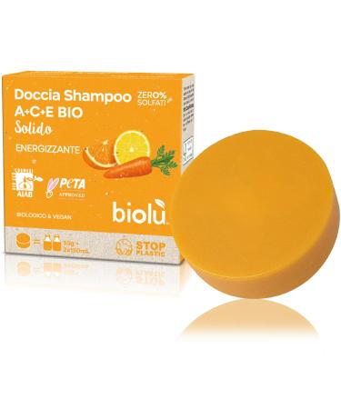 BIOLU Solid Shower Shampoo A+C+E BIO 55g - BIOLU Code BSDAC
