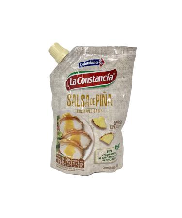 Colombian Pineapple Sweet Sauce Salsa De Pia Colombiana La Constancia para Perros Calientes, Hamburgesas, Comida Rapida, Carnes, y mucho mas 200g