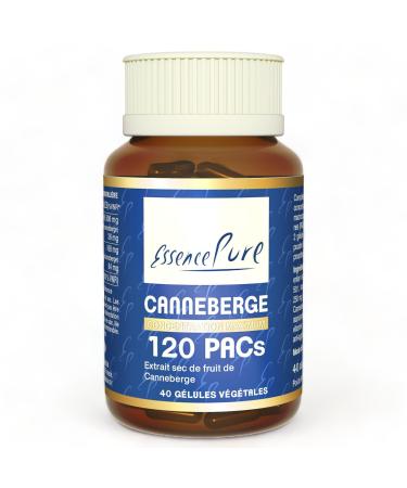 Cranberry 120 PACs Pure Essence | 83800mg Cranberry Powder | Pacran Included | 40 Vegan Capsules | Api-Nature