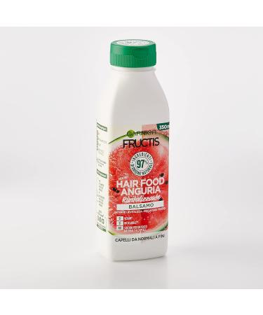Garnier Fructis Hair Food Anguria Revitalizzante - 97% Natural Hair Conditioner Silicone Free Nourishing for Healthy Hair - Buy Online on GoSupps.com