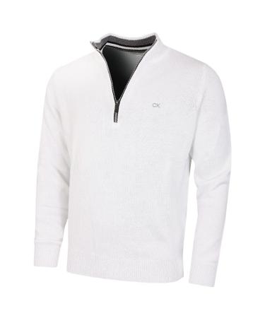Calvin Klein Golf Men's Cotton Sweater - White - XL