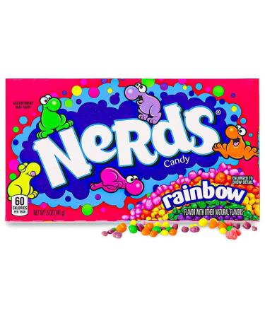 vapewaves Wonka Rainbow Nerds Theatre Size Box 141g Box American Candy x1 0.141 kilograms 1.0 count Pack of 1