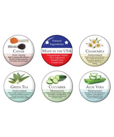 DMAE Anti-Aging Moisturizer - Premium Hydrating Cream for Face & Neck | Ideal for Oily Dry & Sensitive Skin | Natural Blend with Vitamin E Caviar Aloe & Green Tea Antioxidants - Buy Online on GoSupps.com