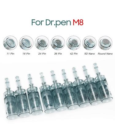 Dr.Pen Ultima M8 16 Pins Bayonet Slot Microneedling Pen Replacement Cartridges - 10 Pack Disposable Accessories - Buy Online on GoSupps.com