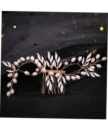 minkissy Piece Beads bridesmaid wedding hair accessories comb blush Mesh makeup bride hair accessories for bride headgear wedding hair clips for brides pearl set plate - Buy Online on GoSupps.com