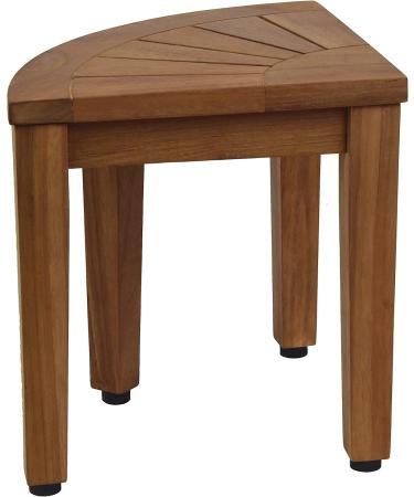 AquaTeak 12 Kai Teak Corner Foot Rest - OptiAREA Design for Shaving & Washing - Buy Online on GoSupps.com