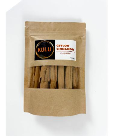 KULU Pure Ceylon Cinnamon Quills (Sticks) C4 Grade 100g Resealable Pouch - Buy Online on GoSupps.com
