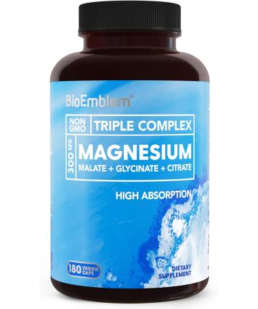 BioEmblem Triple Magnesium Complex 180 Capsules and Mushroom Complex - Buy Online on GoSupps.com