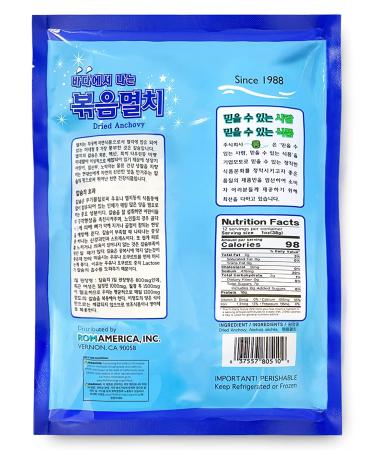 ROM AMERICA Korean Medium Whole Dried Anchovies 12 oz - Perfect for Broth, Soup Stock, and Asian Cooking - Buy Online on GoSupps.com