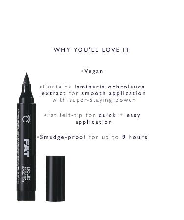 Eyeko Fat Liquid Eyeliner - Intense Black | Long-Lasting Formula - Buy Online on GoSupps.com