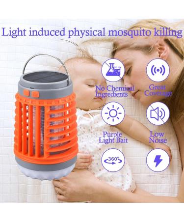 Mozz Guard 2024: Waterproof Mosquito Zapper Lamp - 3-in-1 Portable Outdoor Mosquito Repellent for Home Garden Camping & Picnics - Buy Online on GoSupps.com