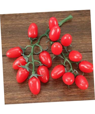Alipis Simulated Small Tomatoes Fruit Home Decor Cherry Photography Props Party Decor Home Ornament Home Supplies Red Household Early Teaching Aids Foam Red 4.00X2.00X2.00CM - Buy Online on GoSupps.com