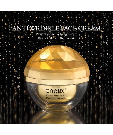 Anti Aging Face Cream with Retinol Hyaluronic Acid & Vitamin C - Moisturizer for Wrinkles & Fine Lines | Organic Day & Night Firming Cream 50ML - Buy Online on GoSupps.com