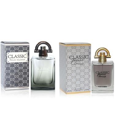 Men's Cologne Classic Combo Eau De Toilette for Men-Fresh Romantic Scent Perfume for Men 3.4 Fl Oz Each Natural Spray For All Skin Daily Used Classic Pour Homme Combo