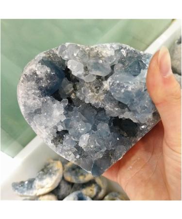 Natural Celestite Crystal Quartz Minerals Rough Stone Unpolished Lapis Lazuli Heart Ornament Blue Calcite Decorations Decoration (Size : 1.5-1.7kg) - Buy Online on GoSupps.com