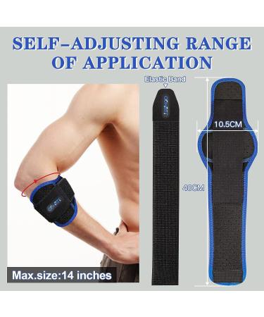 Tennis Elbow Brace - Pain Relief & Support for Tendonitis/Arthritis - Neoprene Compression Pad - One Size Fits Most - For Tennis, Golf, Baseball - Men & Women - Buy Online on GoSupps.com