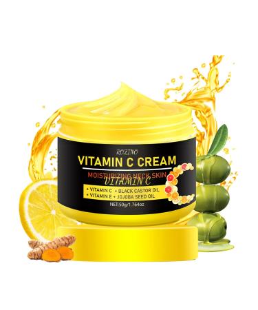 Vitamin C Moisturizer for Face and Neck, Anti-Aging Firming Cream, Skin Hydration, Firming Cream for Décolleté and Double Chin, Reduce Double Chin,