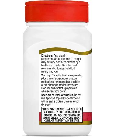 21st Century Vitamin D3 50 mcg (2000 IU) - 250 Liquid Softgels for Immune Support - Buy Online on GoSupps.com