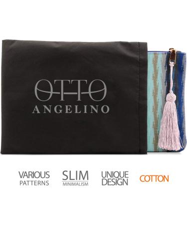 Otto Angelino Designer Women s Bohemian Fashion Clutch - Ultra Slim Blue Abstract Wallet for Money Cards & Smartphone International Shipping Available - Buy Online on GoSupps.com