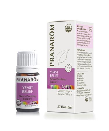 Pranarom - Yeast Relief Wellness Blend 5ml - Aromatherapy with Essential Oils - Certified Organic Ingredients - Pure Soothing Cruelty-Free UV-Protected