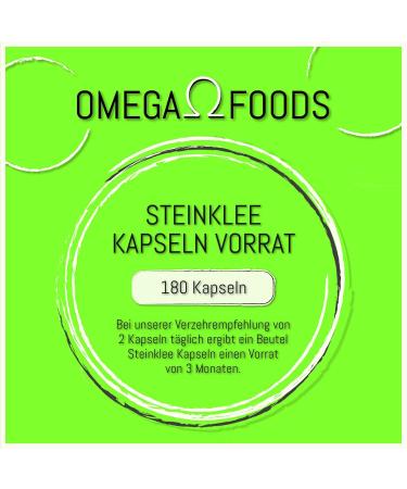 Steinklee Capsules - 180 Vegan Melilotus Officinalis 1000mg - High-Dose Stone Clover for Optimal Health - Buy Online on GoSupps.com