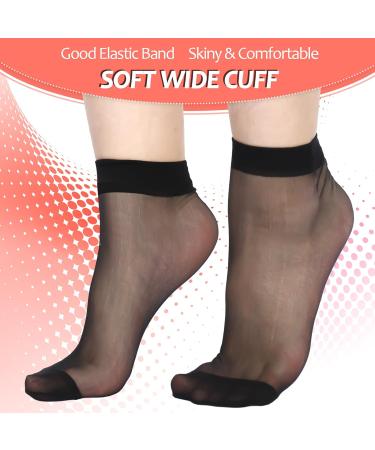 Apricitie 40 Pairs Women's Nylon Stockings - Matt Transparent Fine Socks Reinforced Toes Ankle Hedge (EU 35-42) - Shop Quality Internationally - Buy Online on GoSupps.com